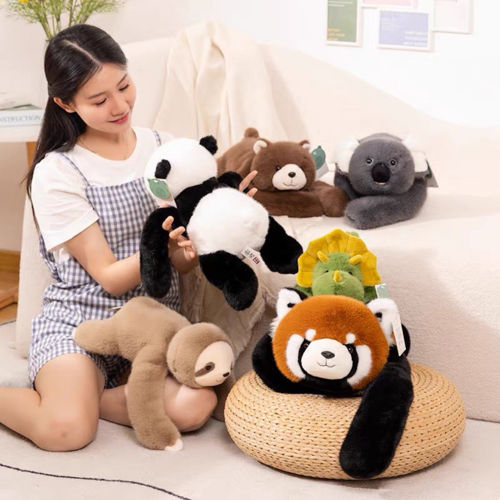Panda Koala Sloth Stuffed Toy Dinosaur Bear Children Accompany Doll Gift
