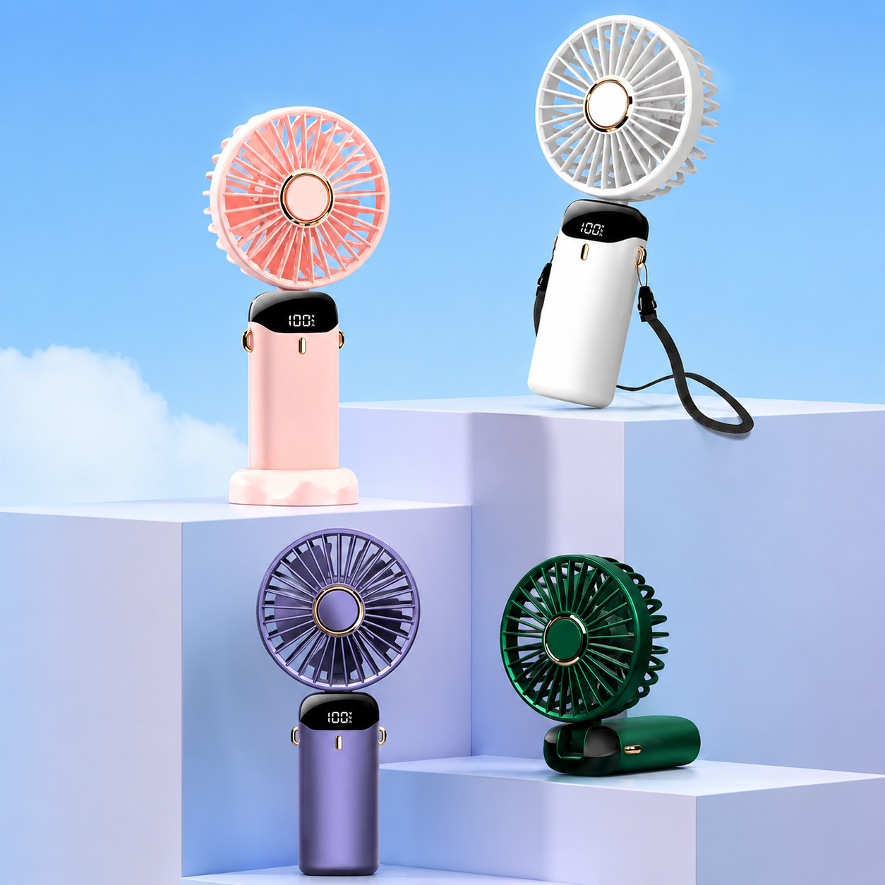 CoolAir Pro™ – Kraftfull Portabel Fläkt med 5 Hastigheter