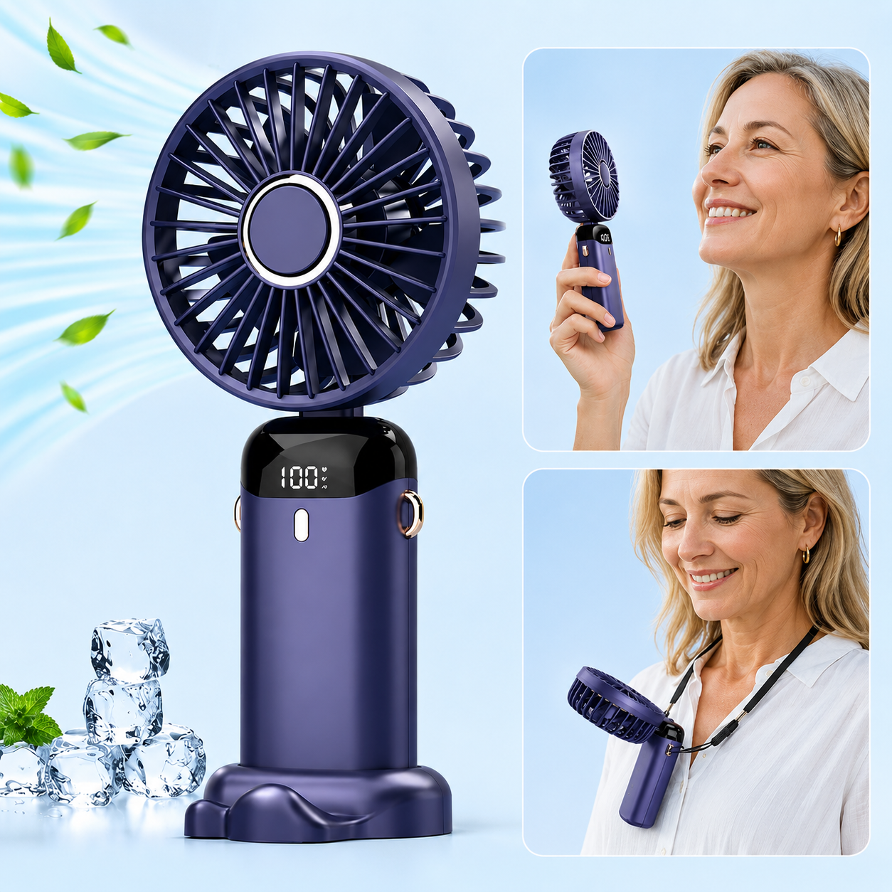 CoolAir Pro™ – Kraftfull Portabel Fläkt med 5 Hastigheter