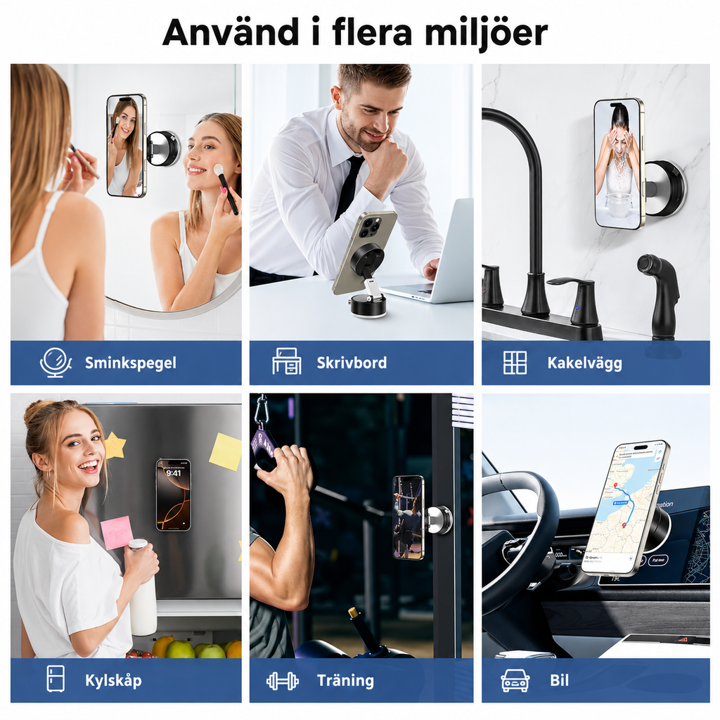 FlexHold™ Magnetisk Mobilhållare