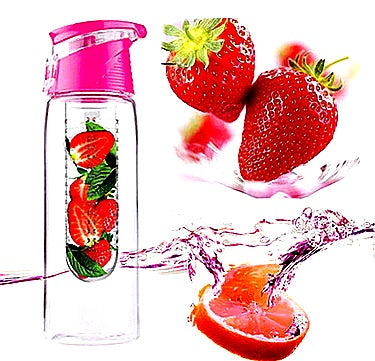 Sportvattenflaska med Fruktinfuser – Perfekt för Träning & Outdoor